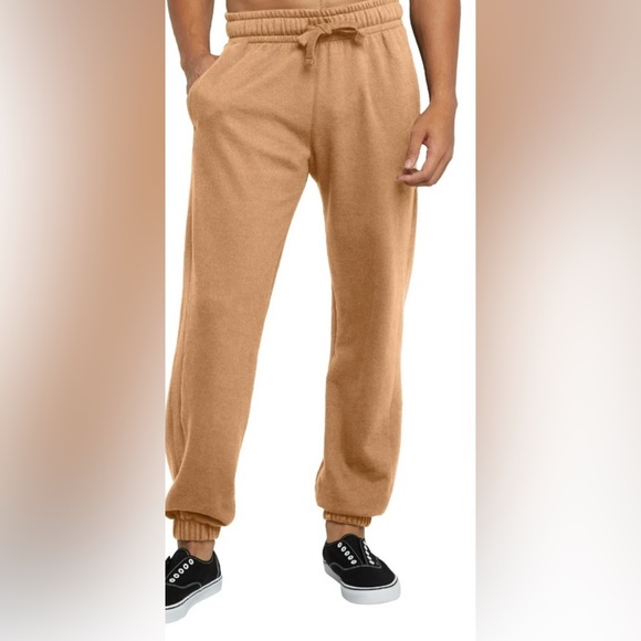 Men’s Hanes Mid Weight Drawstring Waistband Fleece Jogger Style Sweatpants - Picture 1 of 9
